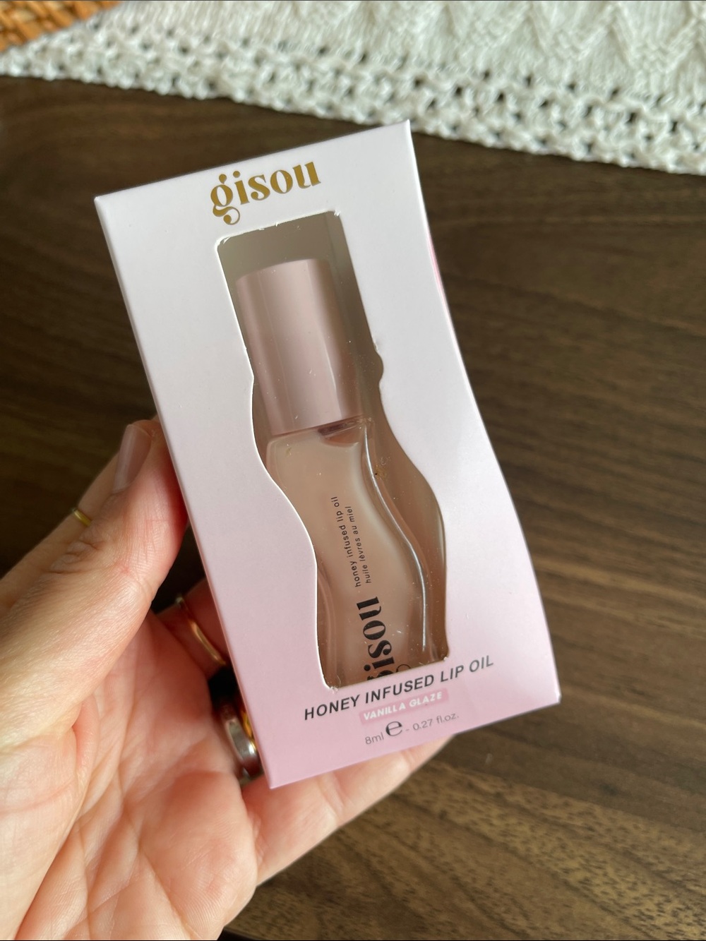 Gisou Honey Infused Lip Oil - Vanilla Glaze (Pink)